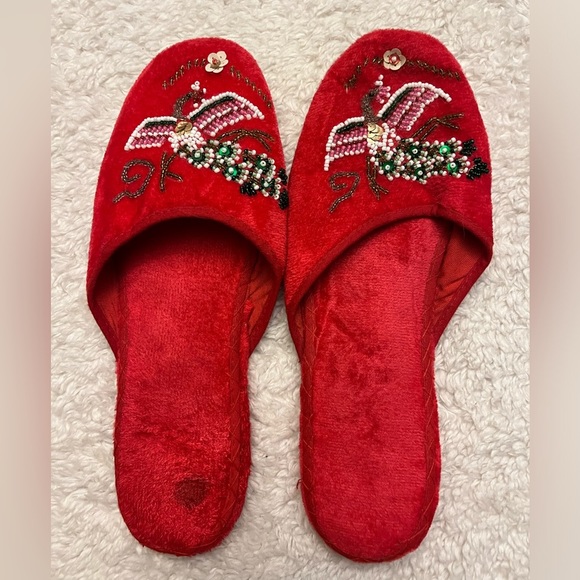 Authentic Handmade Beaded Slippers - Picture 4 of 5
